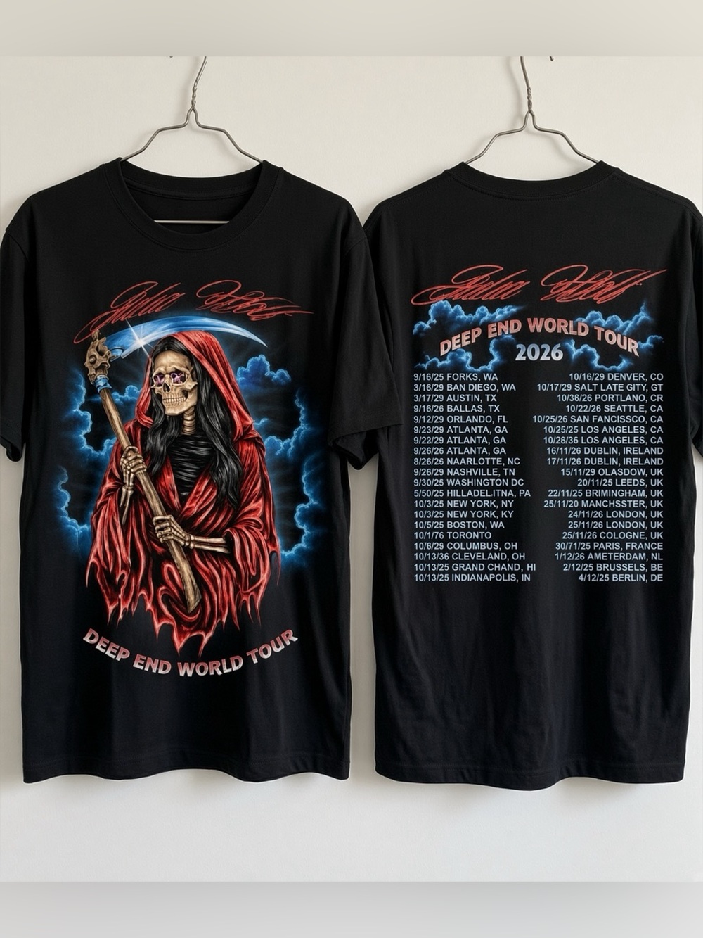 Julia Wolf Deep End World Tour 2026 T-Shirt